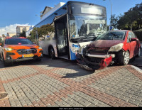 2 октября в Ашдоде произошло ДТП с участием автобуса и легкового автомобиля: пострадали 4 человека