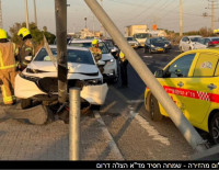 ДТП на шоссе 4 (на юг от Ашдода), перекрёсток Ган-Явне.