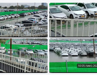 Подтопление на бесплатной парковке у ж/д вокзала Ашдода: после дождей машины стоят в воде