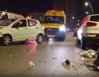 В Ашдоде пьяный водитель протаранил несколько автомобилей