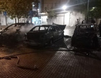 Ночной пожар в Кирьят-Ате: огнем уничтожены и повреждены 3 автомобиля