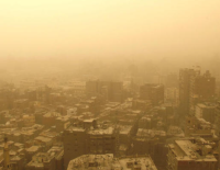 Песчаная буря в Западном Негеве, порывы ветра достигают 90 км/ч