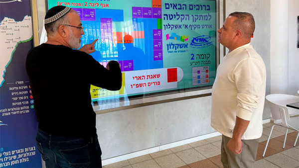 Полная готовность: мэр Ашкелона проверил готовность центров эвакуации