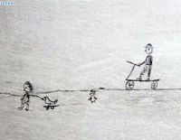 В Освенциме выставили рисунки убитых детей