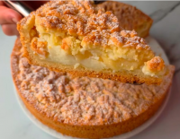 Фантастический осенний яблочный пирог с кремом