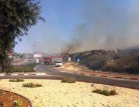 Сильный пожар в районе Иерусалима