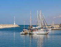 В марине Ашкелона сгорела яхта
