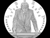 В США утвержден дизайн золотой памятной монеты с изображением Дональда Трампа